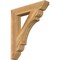 Ekena Millwork Olympic Slat Rough Sawn Bracket, Western Red Cedar, 4"W x 24"D x 28"H BKT04X24X28OLY06RWR - alternate 1